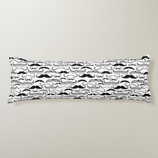 Coussins Longs Un club des messieurs. Motif 2 de moustache (Devant)