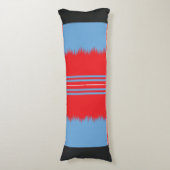 Coussins Longs un design d'un motif rouge et bleu (Devant (Vertical))