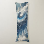 Coussins Longs Un dragon superbe entouré de nuages (Devant (Vertical))