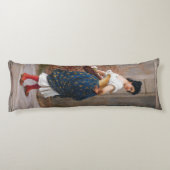 Coussins Longs Un homme avec un panier de Roses par Eugen von Bla (Dos)