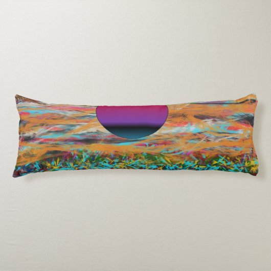 Coussins Longs Un Oreiller de corps de réalité Abstraite (Devant)