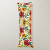 Coussins Longs Un oreiller décoratif présentant une florale vibra (Devant (Vertical))