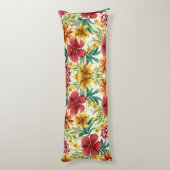 Coussins Longs Un oreiller décoratif présentant une florale vibra (Dos (Vertical))