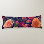 Coussins Longs Un papier peint avec un motif floral (Dos)
