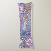 Coussins Longs Un paradis mauve (Devant (Vertical))