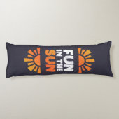 Coussins Longs Un signe qui dit plaisir sur le soleil (Dos)