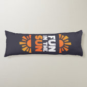 Coussins Longs Un signe qui dit plaisir sur le soleil (Devant)