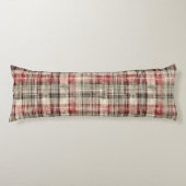 Coussins Longs Un Tartan de Noël Floral Design Series #2 (Devant)