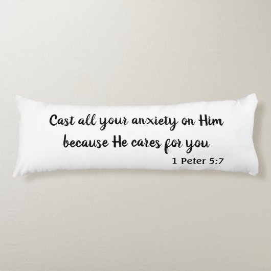 Coussins Longs Une belle Bible Verse de Paix (Devant)