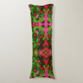 Coussins Longs Une étude en rose et vert (Devant (Vertical))