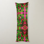 Coussins Longs Une étude en rose et vert (Dos (Vertical))