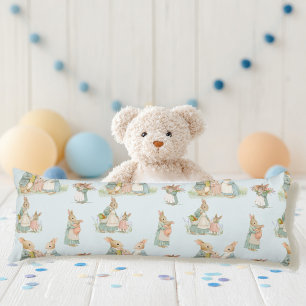 Coussins Longs une famille de lapins mignons avec un bébé