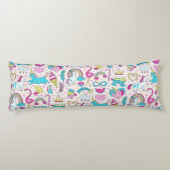 Coussins Longs Unicorn Doodle Motif (Dos)