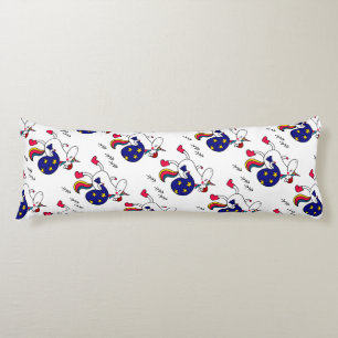 Coussins Longs Unicorne et Noël.