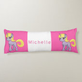 Coussins Longs Unicorne rose (Dos)