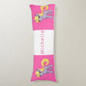 Coussins Longs Unicorne rose (Devant (Vertical))