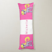 Coussins Longs Unicorne rose (Dos (Vertical))