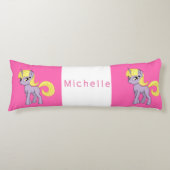 Coussins Longs Unicorne rose (Devant)