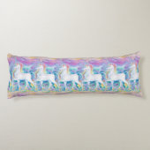 Coussins Longs Unicornes aquarelle (Dos)