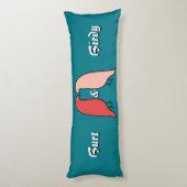 Coussins Longs Union Organisée des Oiseaux - Pop Art - Personnali (Dos (Vertical))