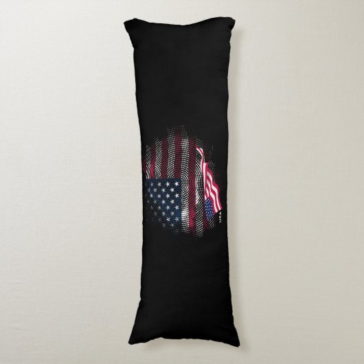 Coussins Longs USA flag (Devant (Vertical))