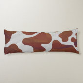 Coussins Longs Vache Brown et blanche Silhouette (Dos)