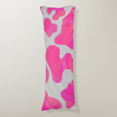 Coussins Longs Vache rose et blanc chaud (Devant (Vertical))