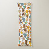 Coussins Longs Vaches de ferme adorables lapins cochon enfants bl (Devant (Vertical))