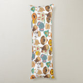 Coussins Longs Vaches de ferme adorables lapins cochon enfants bl (Dos (Vertical))