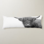 Coussins Longs Vaches Highland Noir et Blanc #4 (Devant)