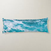 Coussins Longs Vagues de l'océan bleu (Dos)
