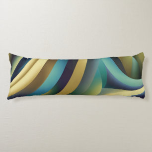 Coussins Longs Vagues fracturées du paysage marin Abstrait 30