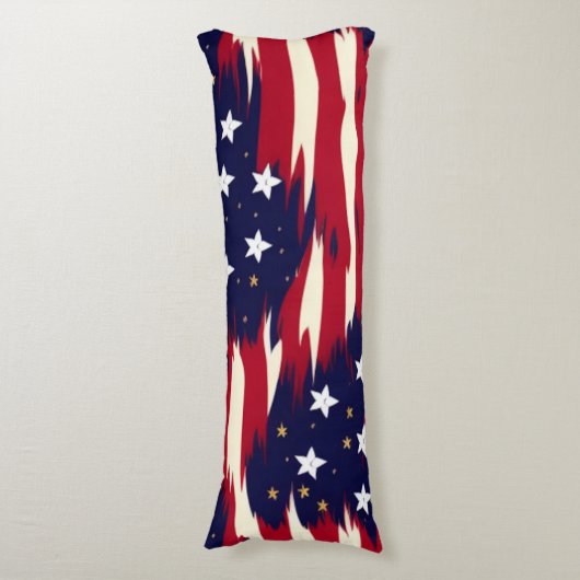 Coussins Longs Vagues patriotiques (Devant (Vertical))