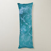 Coussins Longs Vagues profondes de l'océan bleu (Dos (Vertical))