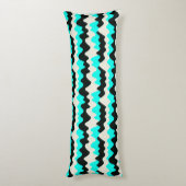 Coussins Longs Vagues turquoise (Dos (Vertical))