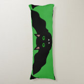 Coussins Longs Vampire Chat Face Bat Halloween Oreiller Corps (Devant (Vertical))