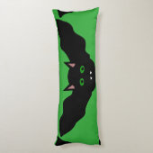 Coussins Longs Vampire Chat Face Bat Halloween Oreiller Corps (Dos (Vertical))