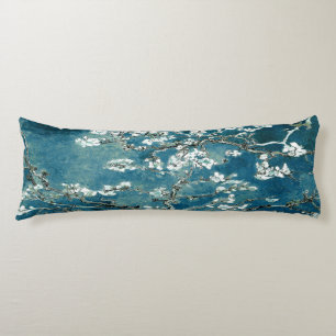 Coussins Longs Van Gogh Almond Blossoms Dark Turquoise