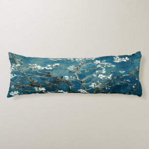 Coussins Longs Van Gogh Almond Blossoms : Turquoise foncé