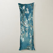 Coussins Longs Van Gogh Floraison d'Amandier Sarcelle Foncé (Dos (Vertical))