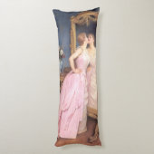 Coussins Longs Vanité (Belle femme devant un miroir) (Dos (Vertical))