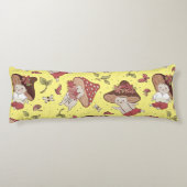 Coussins Longs Vegan People Life - Motif de champignons (Dos)