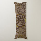 Coussins Longs Vegvisir. La boussole magique de Viking de (Devant (Vertical))