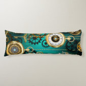 Coussins Longs Veille bijoux Steampunk sur un Arrière - plan vert (Devant)