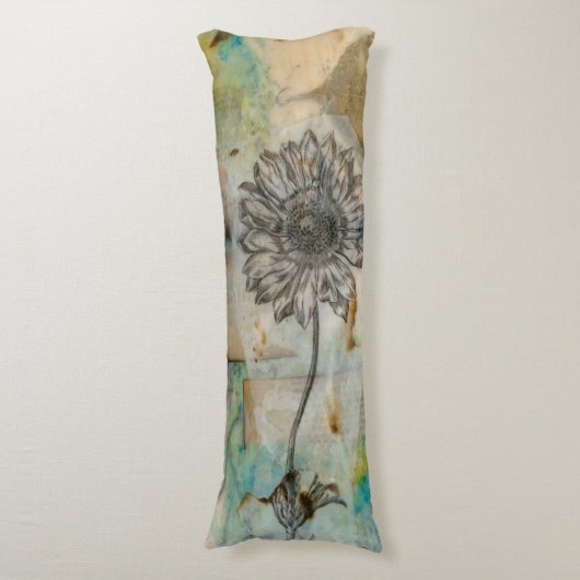 Coussins Longs Vellum Floral I (Devant (Vertical))