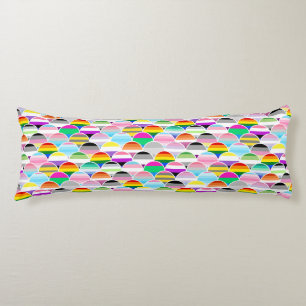 Coussins Longs Ventilateurs de drapeau de fierté LGBTQIA+ Queer e