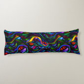Coussins Longs Verre Abstrait à tôle psychédélique (Dos)
