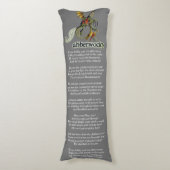 Coussins Longs Verre Jabberwocky à l'air signé (Devant (Vertical))