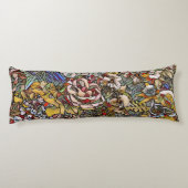 Coussins Longs Verre verni Botanique Floral (Dos)