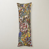 Coussins Longs Verre verni Botanique Floral (Dos (Vertical))